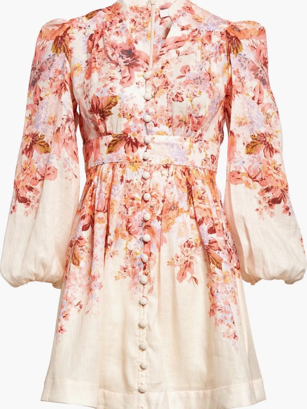Zimmermann
Devi Floral Print Long Sleeve Linen Minidress Size 1 - Picture 5 of 11